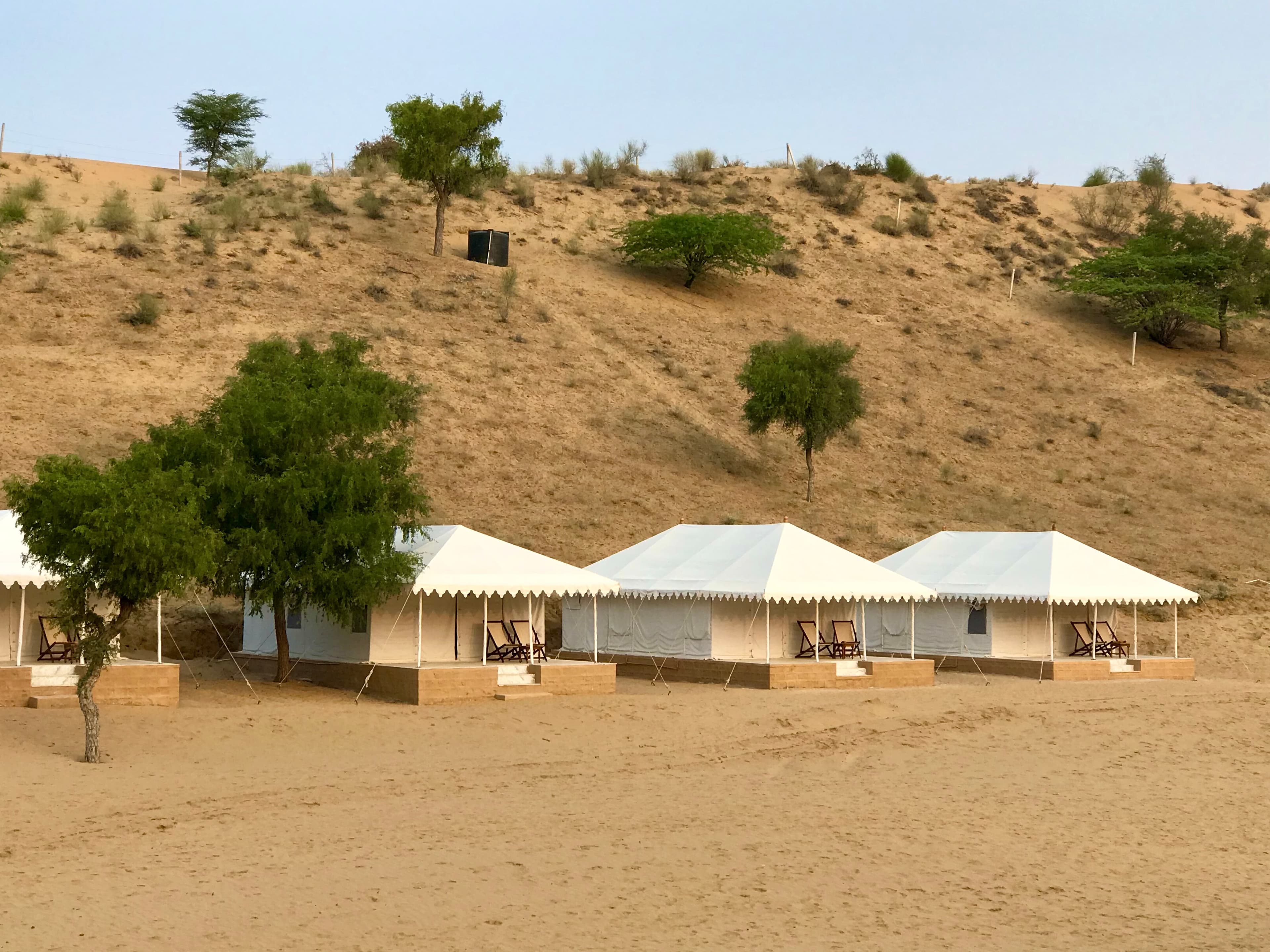 Luxury desert tent stay in India