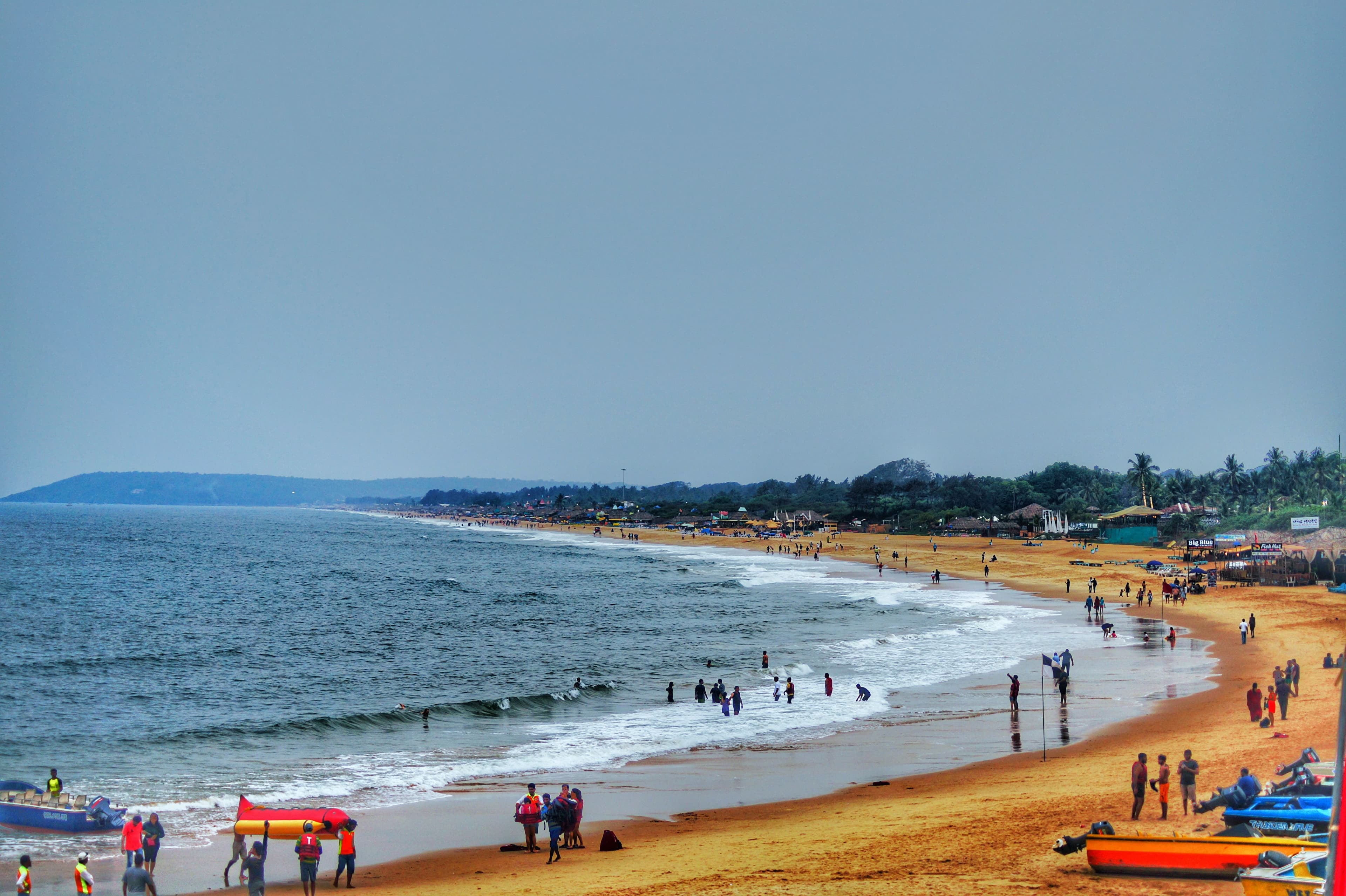 Peaceful beaches and backwaters in India
